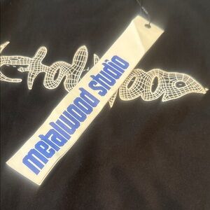 Metalwood Black Graphic Tee long sleeve size xl mens